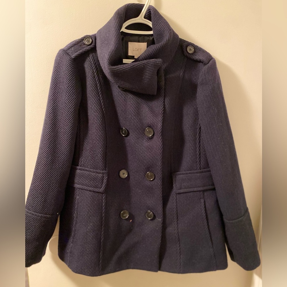 Women’s loft blue pea coat